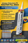 Sellador Poliuretano Transparente 300ml Master Fill